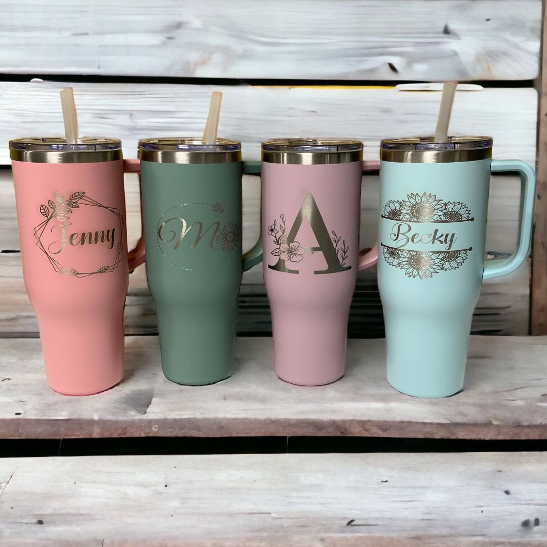Personalized 40 oz Tumbler - Choice of Colors and Designs – Laser Life  Outdoors